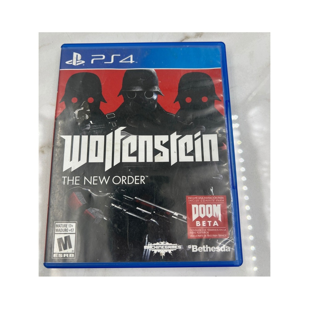 Wolfenstein The New Order Sony PlayStation 4 PS4 Bethesda Action FPS Game Disc